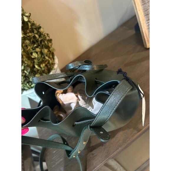 MANSUR GAVRIEL Mini Bucket Bag Moss Womens Size OS - Picture 12 of 14